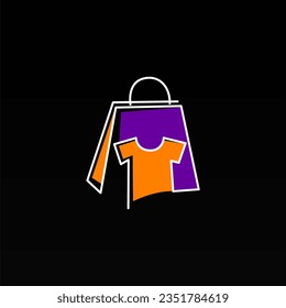 Tshirt logo design concept. Clothing fashion bussiness logo design template. Shirt logo template