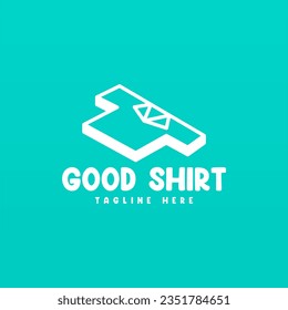 Tshirt logo design concept. Clothing fashion bussiness logo design template. Shirt logo template