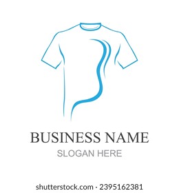 Tshirt logo design concept. Clothing fashion bussiness logo design template. Shirt logo template