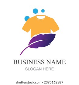 Tshirt logo design concept. Clothing fashion bussiness logo design template. Shirt logo template