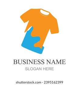 Tshirt logo design concept. Clothing fashion bussiness logo design template. Shirt logo template
