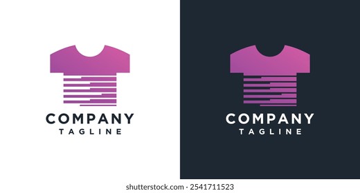 T-shirt logo design template. Unique t-shirt logo icon.	
