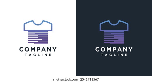 T-shirt logo design template. Unique t-shirt logo icon.	
