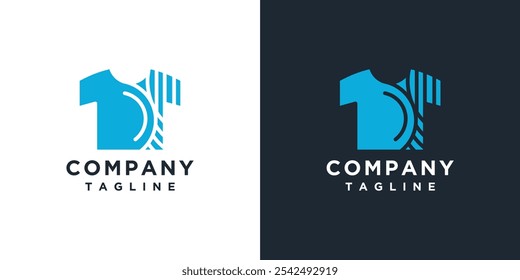 T-shirt logo design template. Unique t-shirt logo icon.	