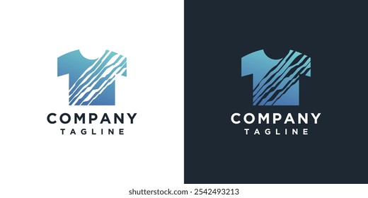 T-shirt logo design template. Unique t-shirt logo icon.	