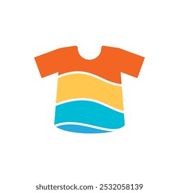 T-Shirt logo icon flat design