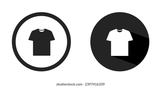 T-shirt logo. T-shirt icon vector design black and white color. Stock vector.