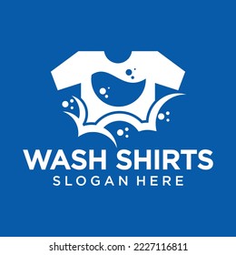 T-shirt Logo, Logo laundry , Logo Concept Laundry service, laundry
