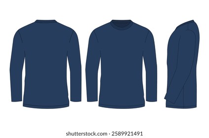 T-shirt Long Sleeve design illustration for mockup 