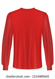 T-shirt long sleeve on a white background. Vector illustration.