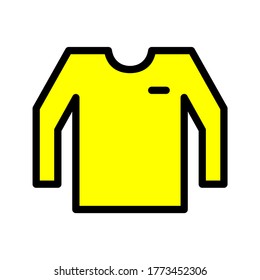 t-shirt long sleeve vector icon design for men fashion style
