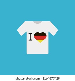  T-shirt i love germany. vector