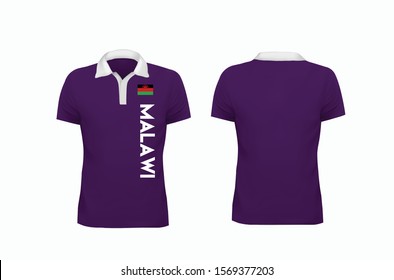 T-shirt Malawi template for design on white background. Vector illustration eps 10.