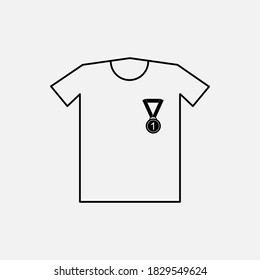 Tshirt for man icon design isolated on white background