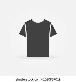 T-Shirt Minimalsymbol. Vektorsymbol für T-Shirt