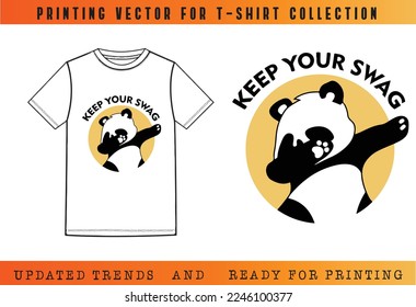 T-shirt Mock up SS23 printing, T-shirt Vector Printing Design, Vector Illustration for Tee mockup, ready vector for Tee printing, updated printing for Tee, new print vector for T-shirt
