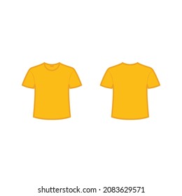 Tshirt mock up vector illustration design