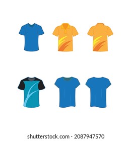 Tshirt mock up vector illustration design