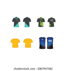 Tshirt mock up vector illustration design