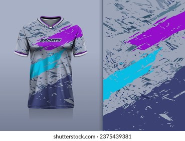 Tshirt mockup abstract grunge sport jersey design for football soccer, racing, esports, running, red gray color