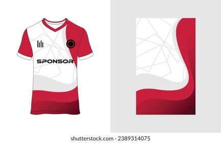 Tshirt mockup abstract grunge sport jersey design for football soccer, racing, esports, running