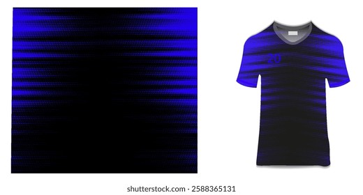 Tshirt mockup abstract grunge sport jersey design for football soccer, racing, esports, running, blue