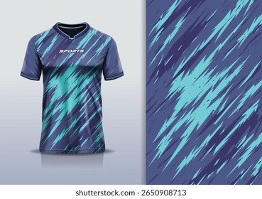 T-shirt mockup textura abstrata grunge textura esporte jersey design para futebol, futebol, corrida, esportes, corrida, cor verde cinza