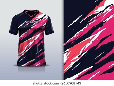 T-shirt mockup textura abstrata grunge textura esporte jersey design para futebol, futebol, corrida, esportes, corrida, cor branca preta laranja