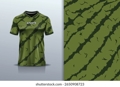 T-shirt mockup abstrata textura melancia grunge textura esporte jersey design para futebol, futebol, corrida, esportes, corrida, cor verde
