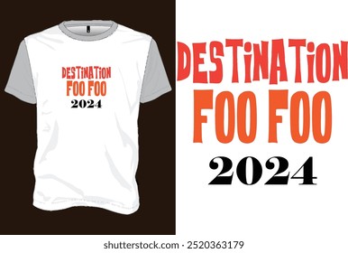 T-shirt mockup design Foo Festival 