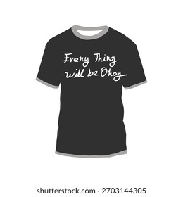 T-shirt Mockup Design With Typography