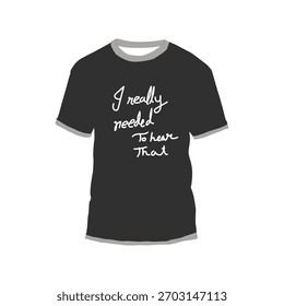 Diseño de maqueta de camiseta con tipografía