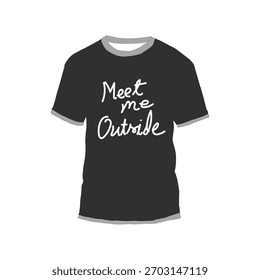 T-shirt Mockup Design With Typography