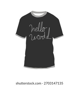 T-Shirt Mockup Design mit Typografie