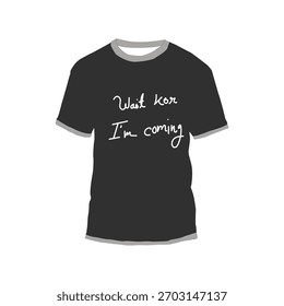 Diseño de maqueta de camiseta con tipografía