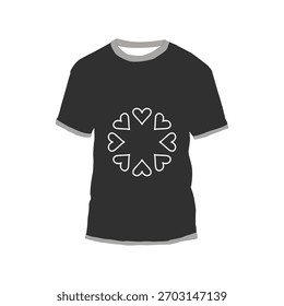 T-Shirt Mockup Design mit Typografie