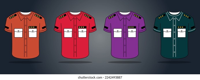 t-shirt mockup design with a white t-shirt, black t-shirt, vector pro