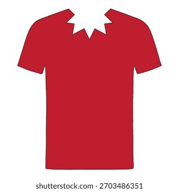 T-shirt mock-up for designing purposes in vector