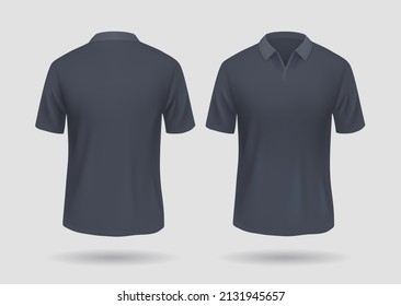 T-Shirt-Muster an Vorder- und Hinterillustrationen