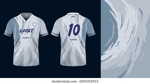 Tshirt mockup sport jersey template design for football soccer, racing, gaming, sports jersey abstract grunge design