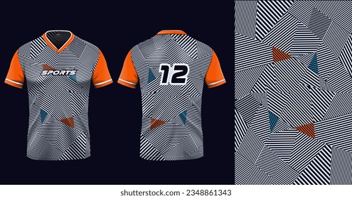 Tshirt mockup sport jersey template design for football soccer, racing, gaming, sports jersey abstract design gray color