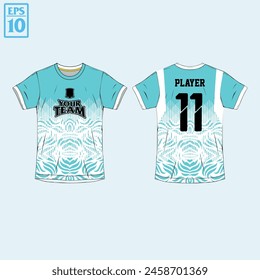 Tshirt mockup sport jersey template design for football soccer, racing, gaming, sports jersey abstract design 