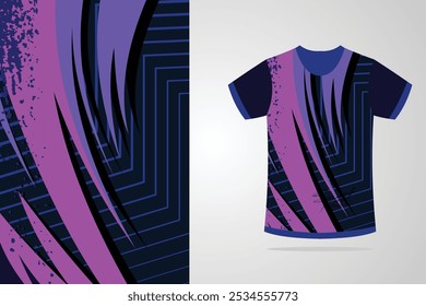 Tshirt mockup sport jersey template design for football soccer gaming sports jersey abstract EPS.10