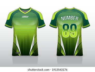 T-shirt mockup, sport shirt template design for running Sport, basket ball, soccer uniform in front view, back view. Shirt mock up Vector, design very simple and easy to custom