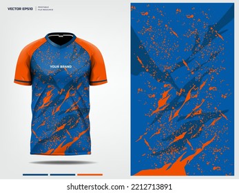 T-shirt mockup, sport shirt template design for soccer jersey, football kit. vector eps 10 printable file