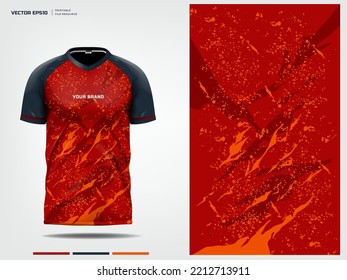 T-shirt mockup, sport shirt template design for soccer jersey, football kit. vector eps 10 printable file