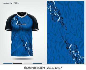 T-shirt mockup, sport shirt template design for soccer jersey, football kit. vector eps 10 printable file