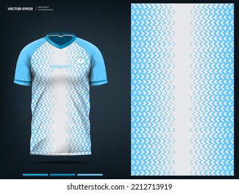 Mockup de camisetas, diseño de la plantilla de la camisa deportiva para la camiseta de fútbol, equipo de fútbol. vector eps 10 archivo imprimible