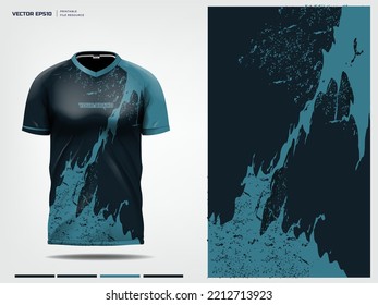 T-shirt mockup, sport shirt template design for soccer jersey, football kit. vector eps 10 printable file