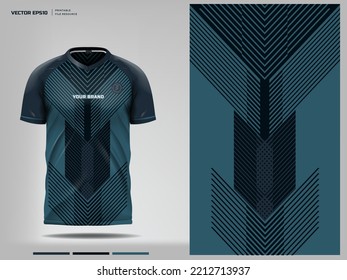 T-shirt mockup, sport shirt template design for soccer jersey, football kit. vector eps 10 printable file